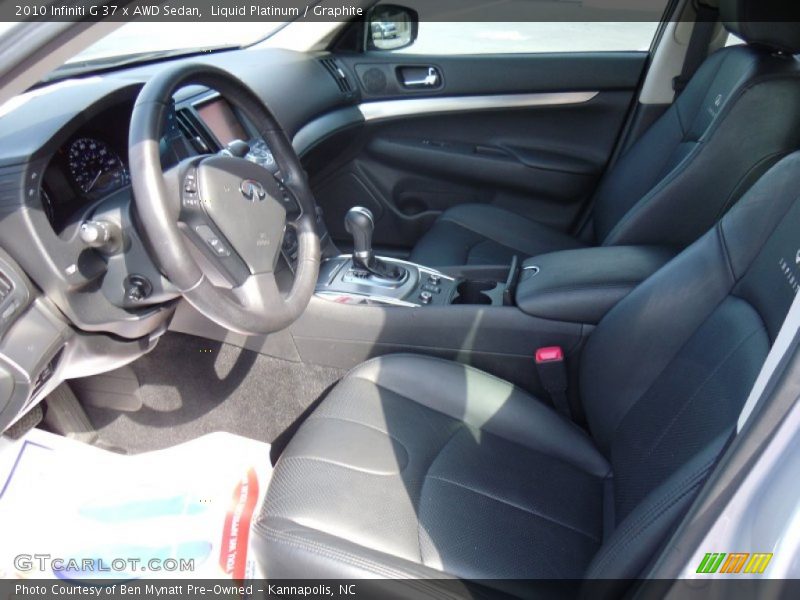 Liquid Platinum / Graphite 2010 Infiniti G 37 x AWD Sedan