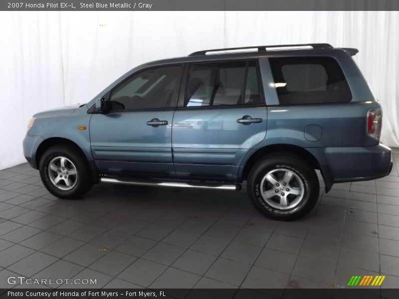 Steel Blue Metallic / Gray 2007 Honda Pilot EX-L