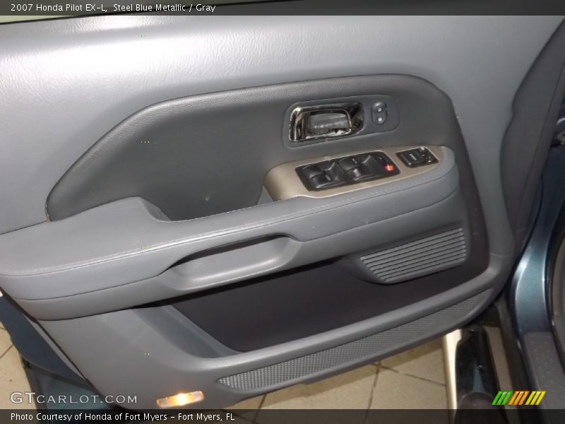 Steel Blue Metallic / Gray 2007 Honda Pilot EX-L