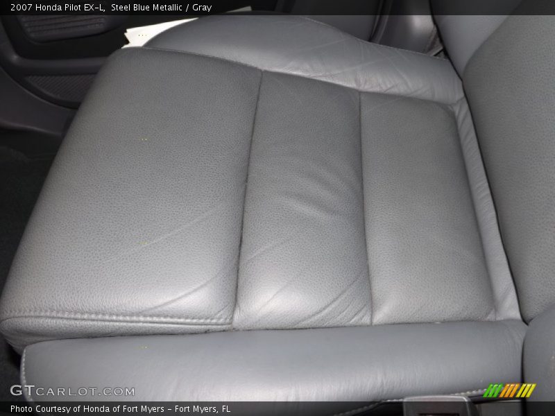 Steel Blue Metallic / Gray 2007 Honda Pilot EX-L