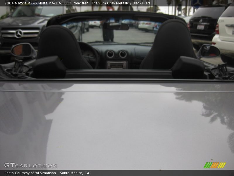 Titanium Gray Metallic / Black/Red 2004 Mazda MX-5 Miata MAZDASPEED Roadster