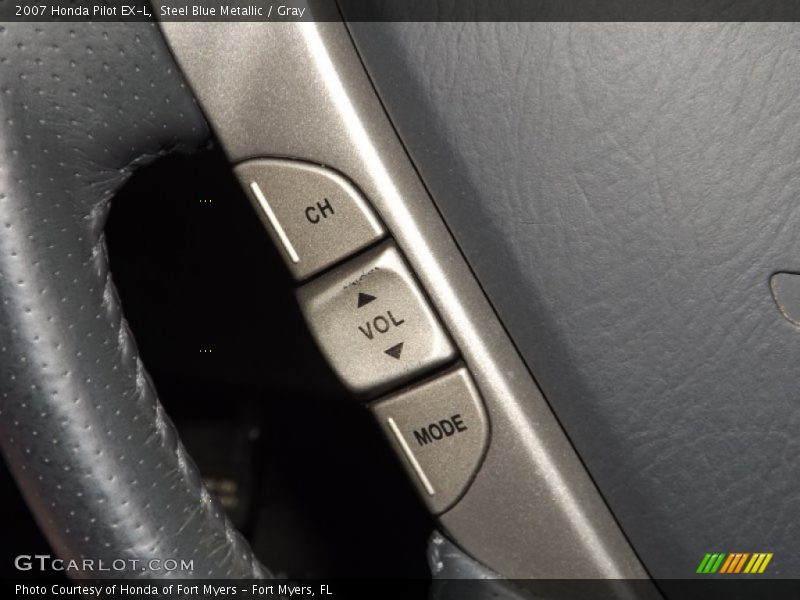 Steel Blue Metallic / Gray 2007 Honda Pilot EX-L