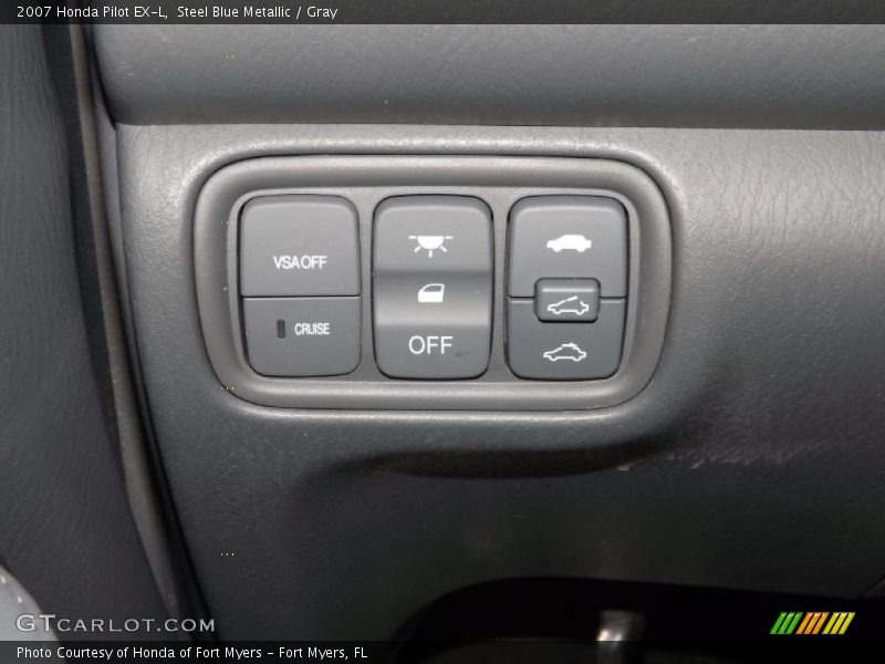 Steel Blue Metallic / Gray 2007 Honda Pilot EX-L