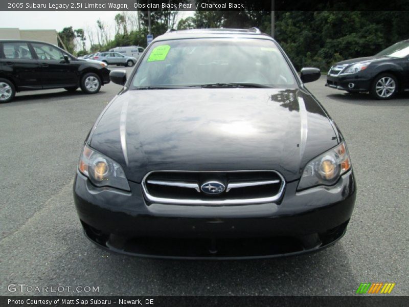 Obsidian Black Pearl / Charcoal Black 2005 Subaru Legacy 2.5i Limited Wagon