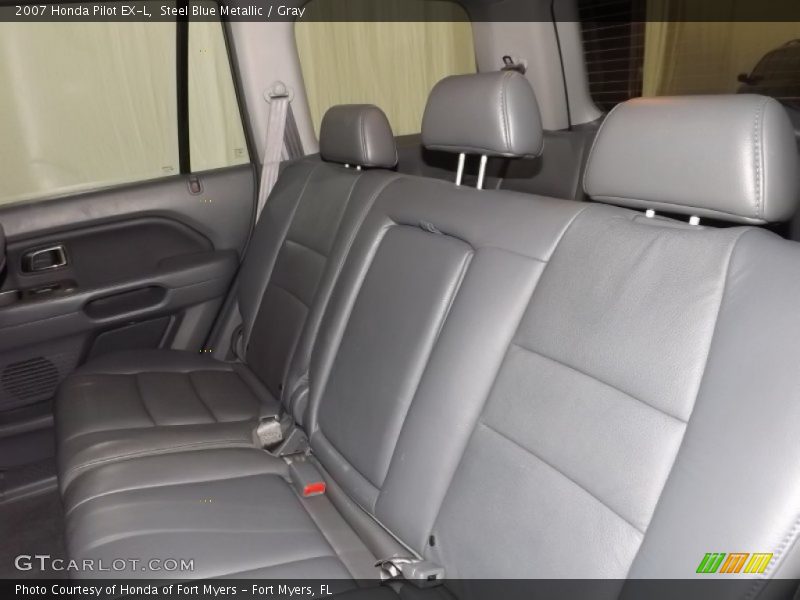 Steel Blue Metallic / Gray 2007 Honda Pilot EX-L