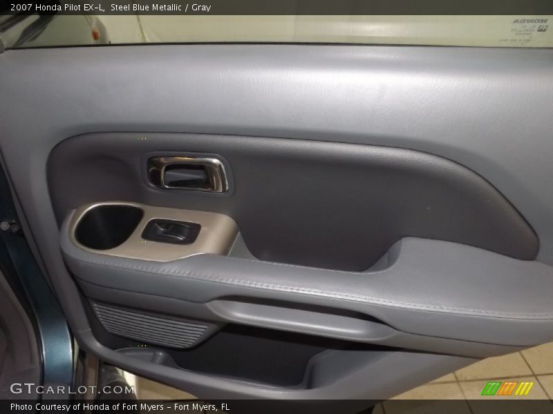 Steel Blue Metallic / Gray 2007 Honda Pilot EX-L