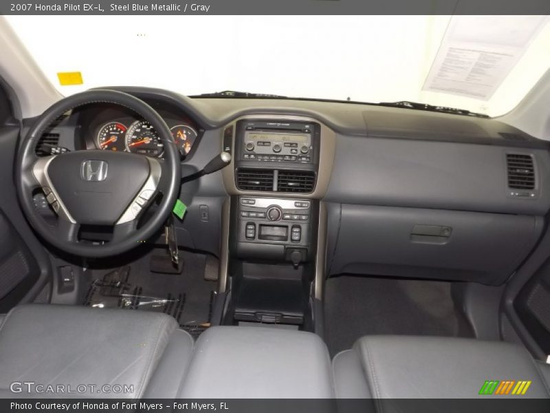 Steel Blue Metallic / Gray 2007 Honda Pilot EX-L