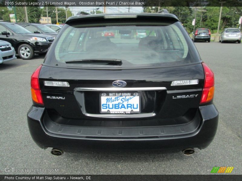 Obsidian Black Pearl / Charcoal Black 2005 Subaru Legacy 2.5i Limited Wagon