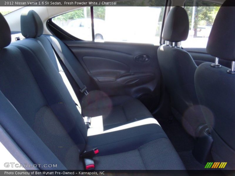 Fresh Powder White / Charcoal 2012 Nissan Versa 1.6 SV Sedan