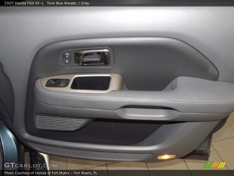 Steel Blue Metallic / Gray 2007 Honda Pilot EX-L