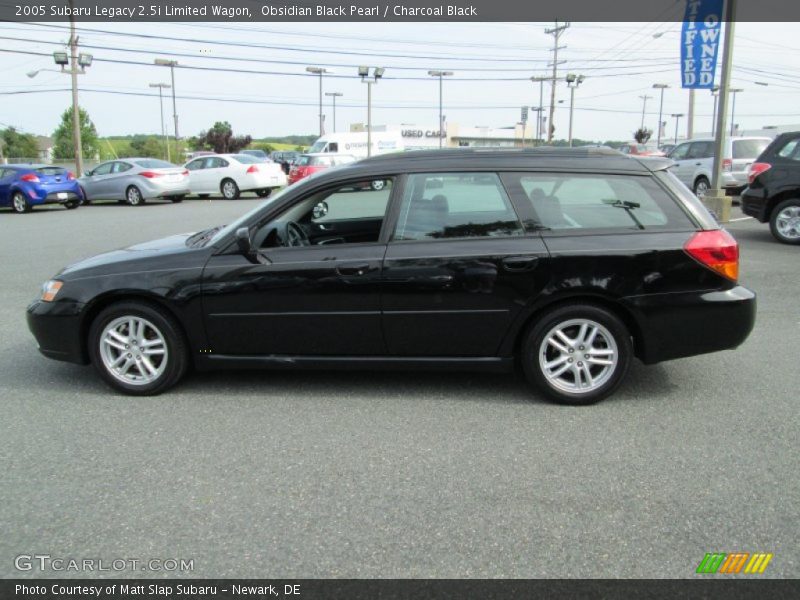 Obsidian Black Pearl / Charcoal Black 2005 Subaru Legacy 2.5i Limited Wagon