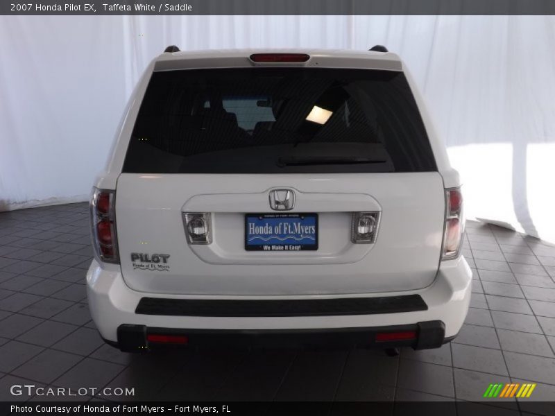 Taffeta White / Saddle 2007 Honda Pilot EX