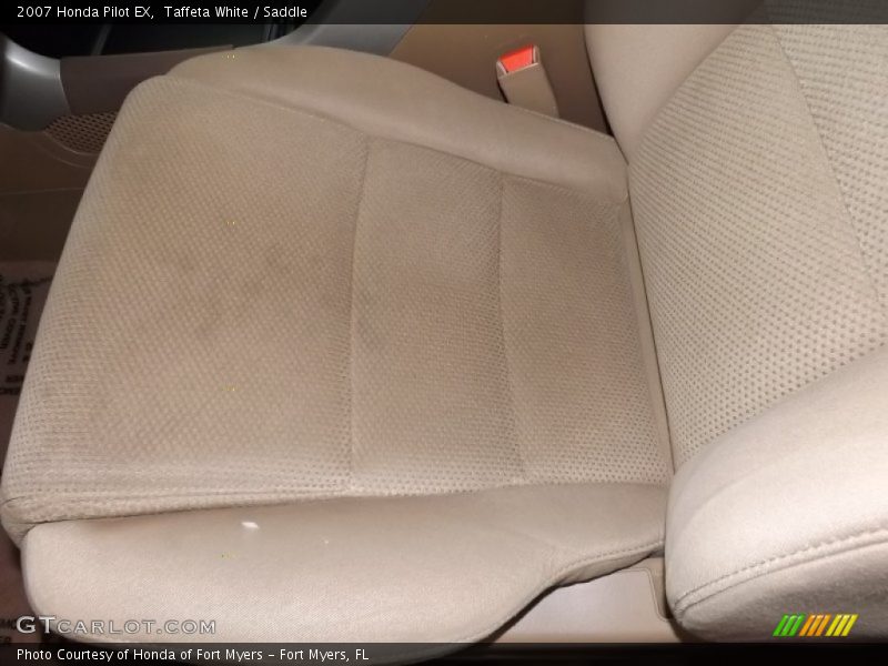 Taffeta White / Saddle 2007 Honda Pilot EX