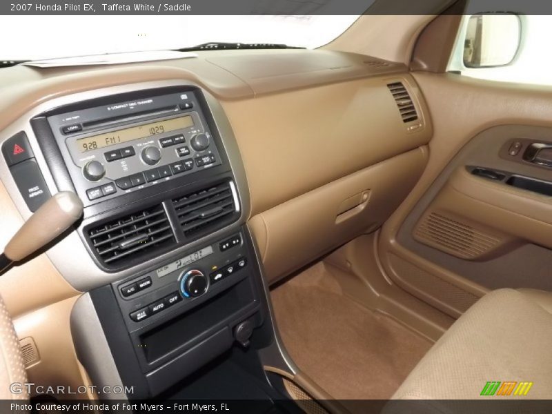 Taffeta White / Saddle 2007 Honda Pilot EX