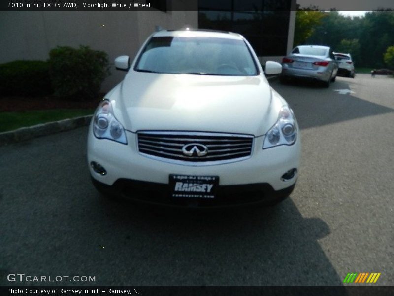 Moonlight White / Wheat 2010 Infiniti EX 35 AWD