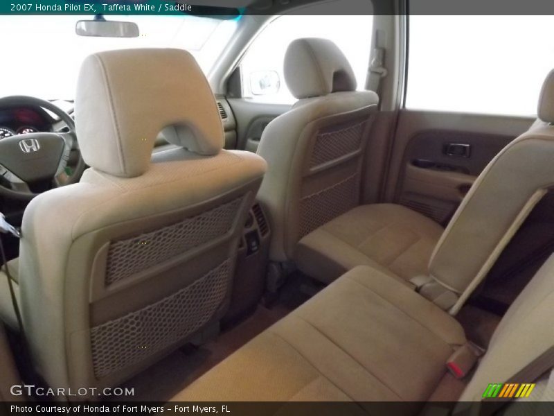 Taffeta White / Saddle 2007 Honda Pilot EX