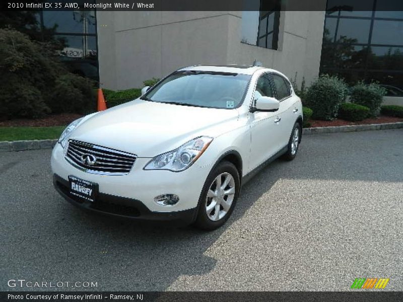 Moonlight White / Wheat 2010 Infiniti EX 35 AWD