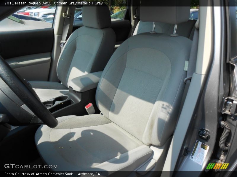 Gotham Gray Metallic / Gray 2011 Nissan Rogue S AWD
