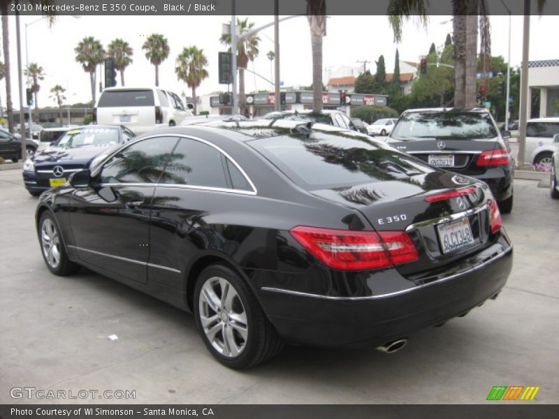 Black / Black 2010 Mercedes-Benz E 350 Coupe