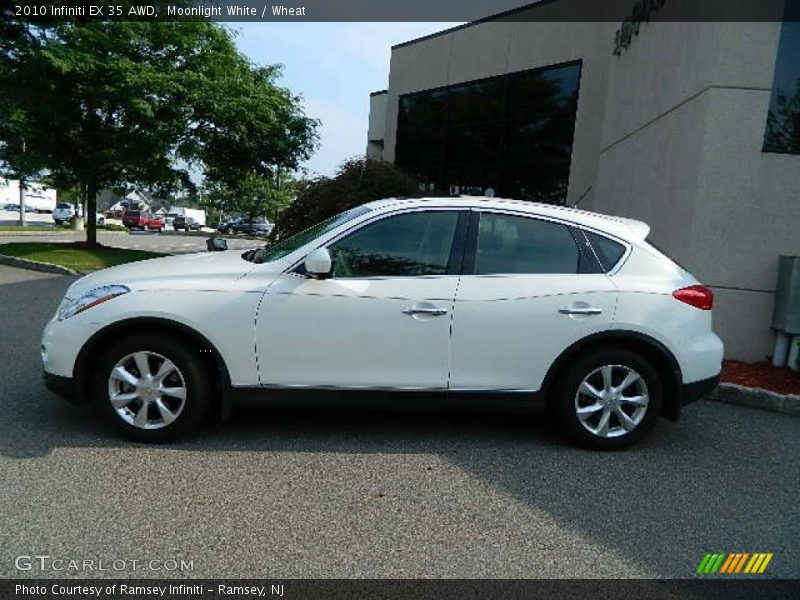 Moonlight White / Wheat 2010 Infiniti EX 35 AWD