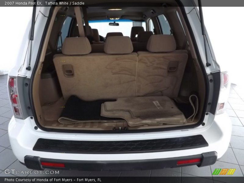 Taffeta White / Saddle 2007 Honda Pilot EX