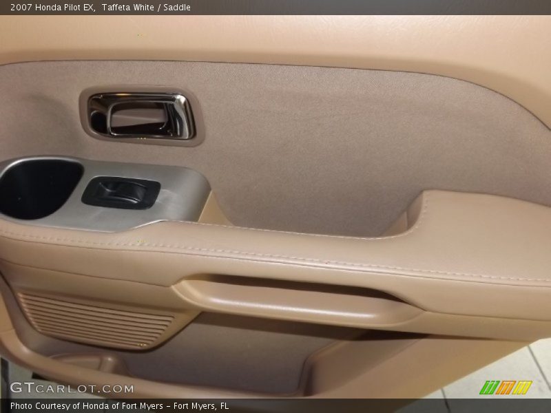 Taffeta White / Saddle 2007 Honda Pilot EX