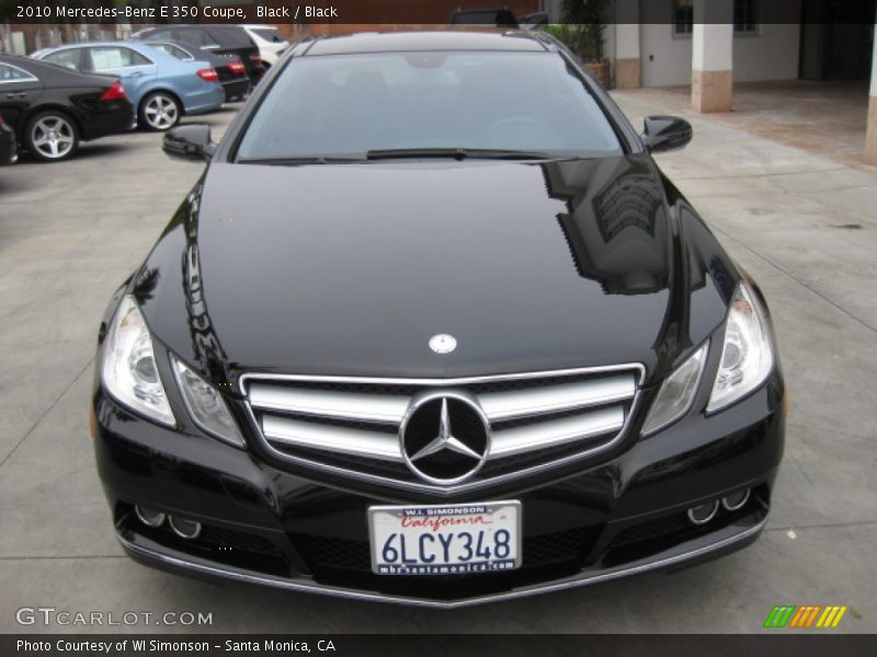 Black / Black 2010 Mercedes-Benz E 350 Coupe
