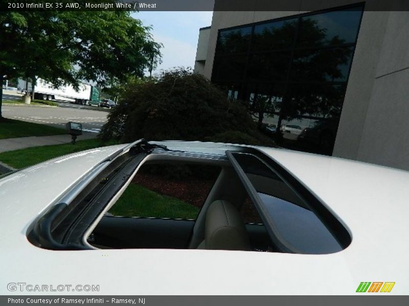 Moonlight White / Wheat 2010 Infiniti EX 35 AWD