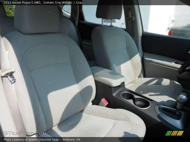 Gotham Gray Metallic / Gray 2011 Nissan Rogue S AWD