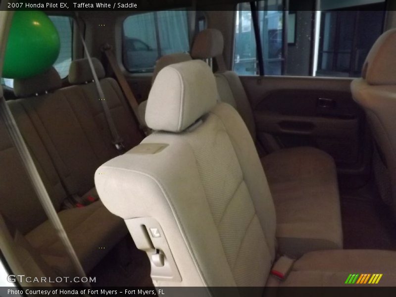 Taffeta White / Saddle 2007 Honda Pilot EX