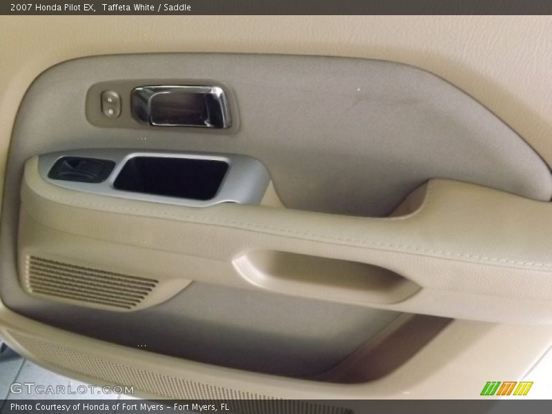Taffeta White / Saddle 2007 Honda Pilot EX