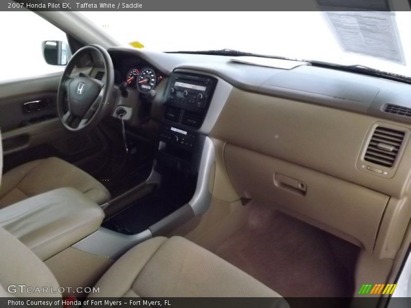 Taffeta White / Saddle 2007 Honda Pilot EX