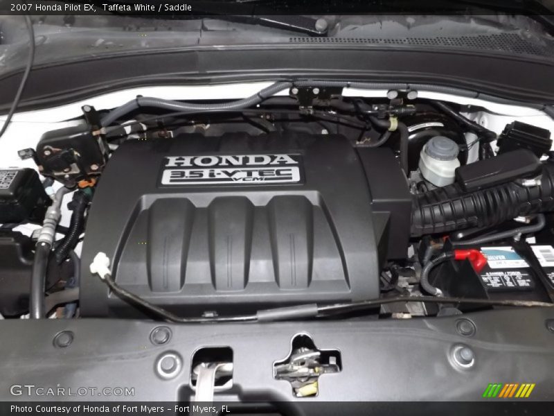 Taffeta White / Saddle 2007 Honda Pilot EX