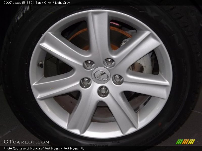 Black Onyx / Light Gray 2007 Lexus ES 350