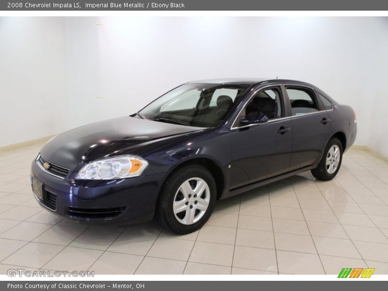 Imperial Blue Metallic / Ebony Black 2008 Chevrolet Impala LS