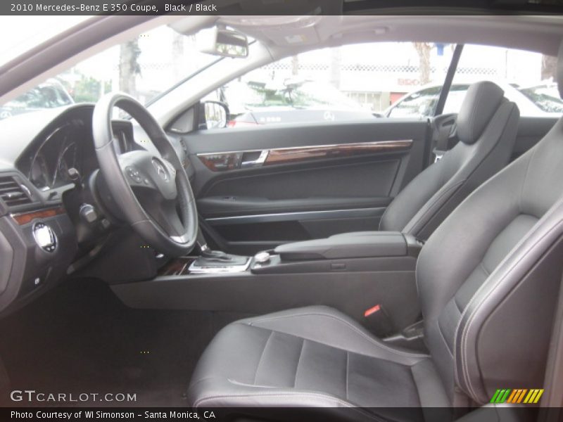 Black / Black 2010 Mercedes-Benz E 350 Coupe