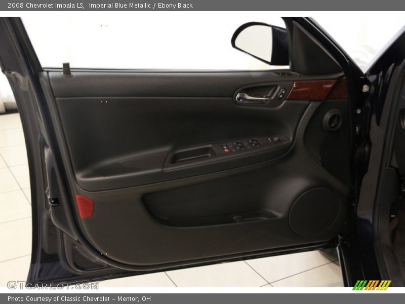 Imperial Blue Metallic / Ebony Black 2008 Chevrolet Impala LS