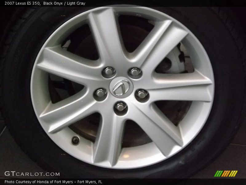 Black Onyx / Light Gray 2007 Lexus ES 350