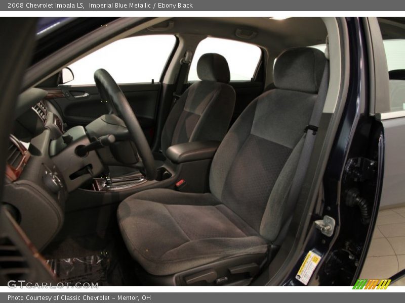 Imperial Blue Metallic / Ebony Black 2008 Chevrolet Impala LS