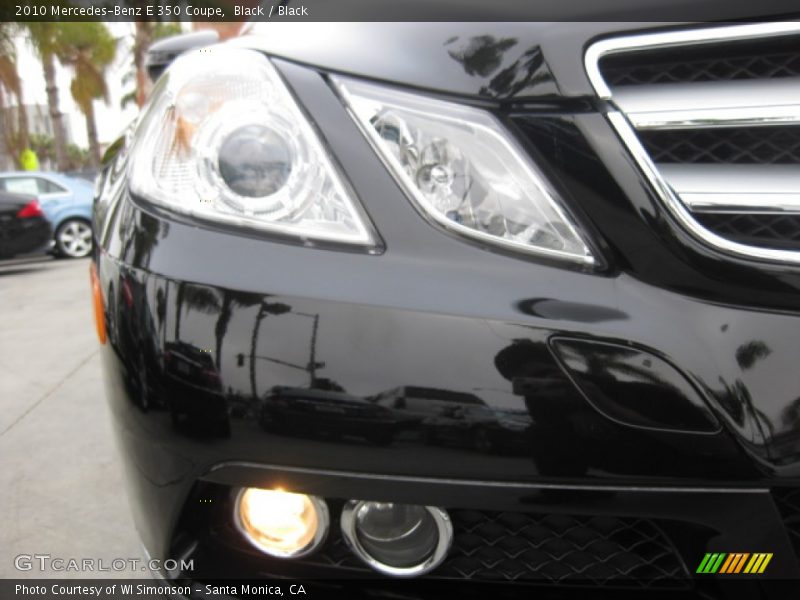 Black / Black 2010 Mercedes-Benz E 350 Coupe