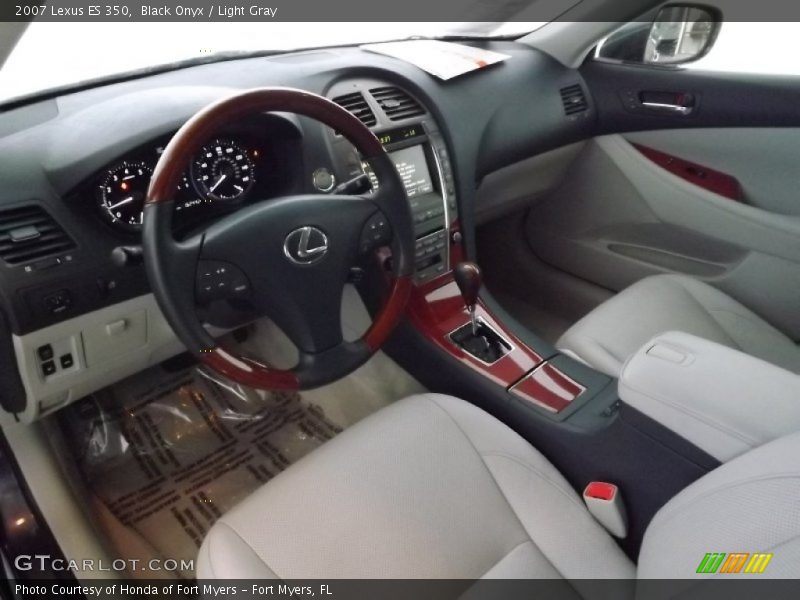 Black Onyx / Light Gray 2007 Lexus ES 350