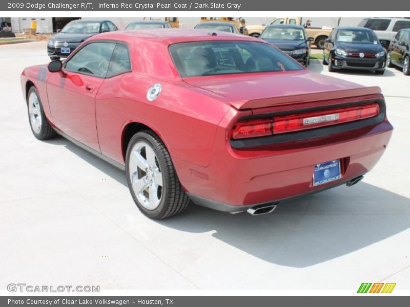 Inferno Red Crystal Pearl Coat / Dark Slate Gray 2009 Dodge Challenger R/T