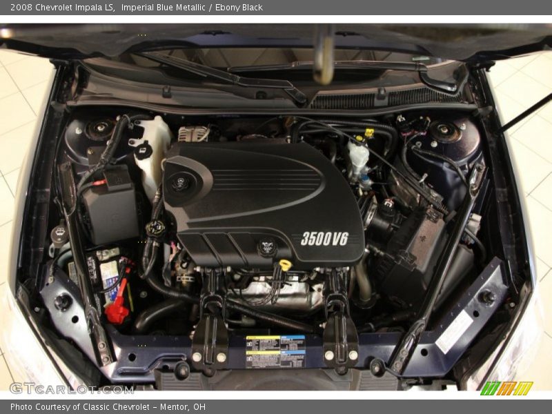 Imperial Blue Metallic / Ebony Black 2008 Chevrolet Impala LS