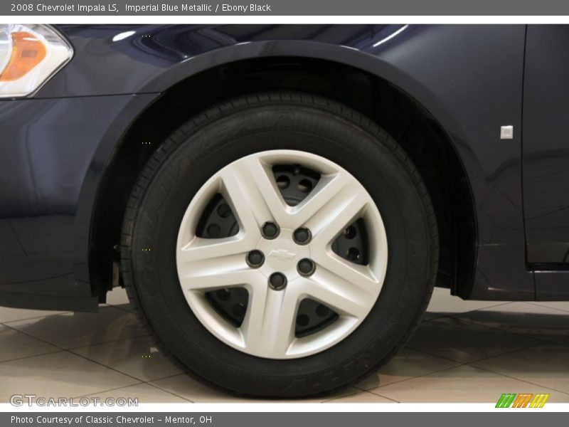 Imperial Blue Metallic / Ebony Black 2008 Chevrolet Impala LS