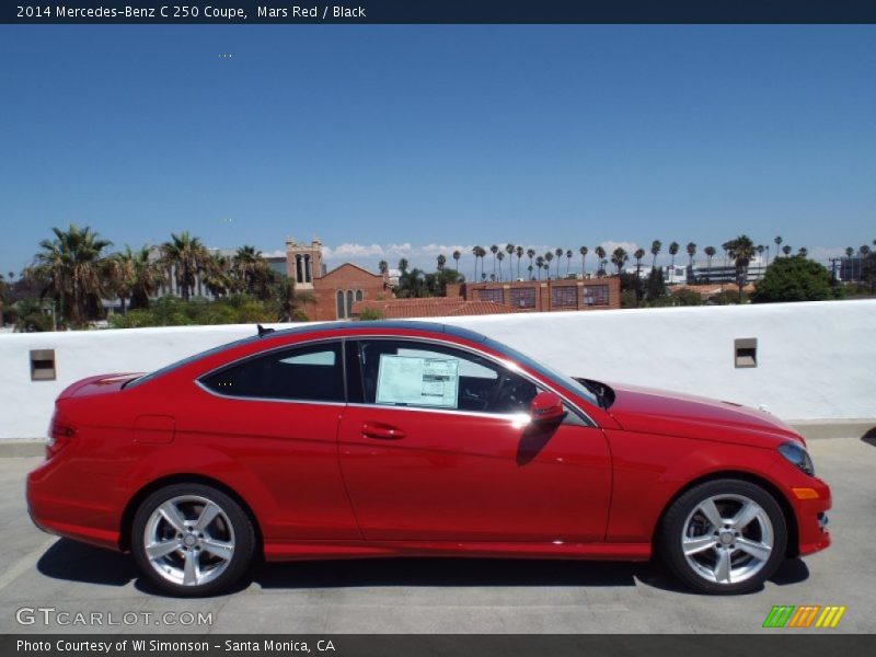 Mars Red / Black 2014 Mercedes-Benz C 250 Coupe