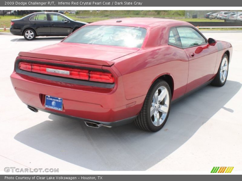 Inferno Red Crystal Pearl Coat / Dark Slate Gray 2009 Dodge Challenger R/T