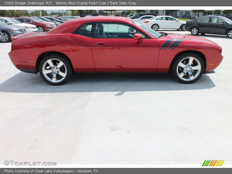 Inferno Red Crystal Pearl Coat / Dark Slate Gray 2009 Dodge Challenger R/T