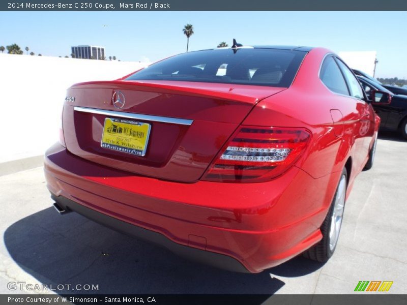 Mars Red / Black 2014 Mercedes-Benz C 250 Coupe