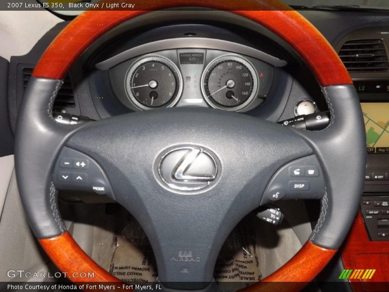 Black Onyx / Light Gray 2007 Lexus ES 350