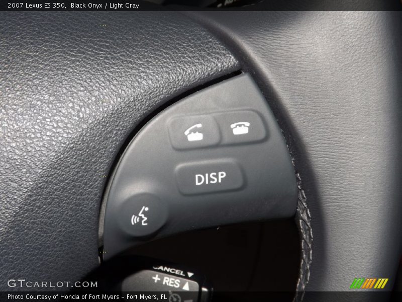Black Onyx / Light Gray 2007 Lexus ES 350